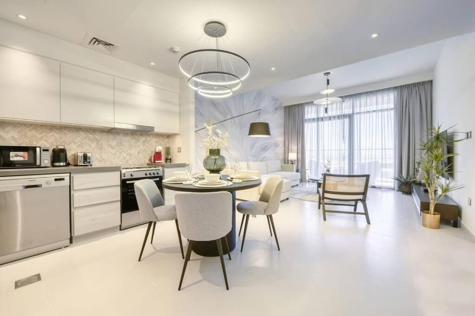 Kitchen or kitchenette, Living room, Dining area, dishwasher, minibar, pet friendly, stove, toaster