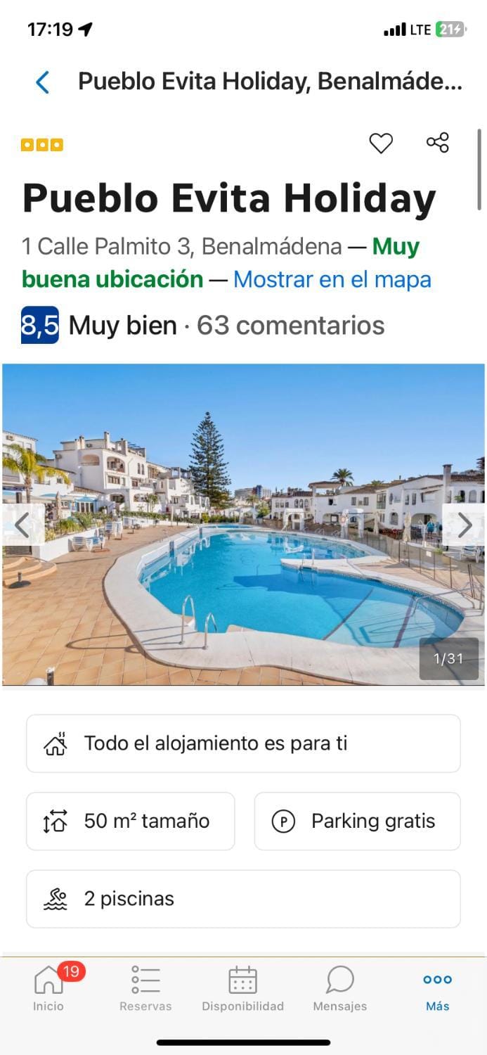 Pueblo Evita Holiday Apartment in Benalmadena