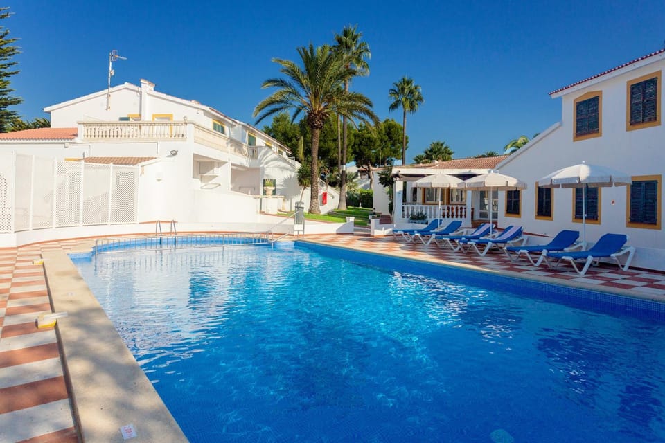Property building, Living room, Swimming pool