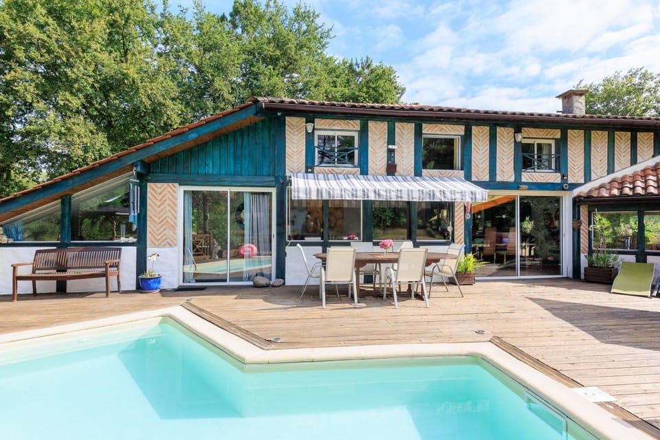Property building, Living room, Swimming pool