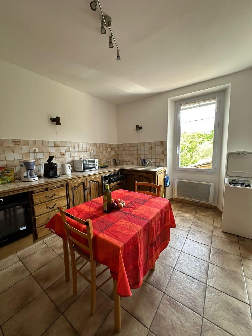 Coffee/tea facilities, Kitchen or kitchenette, microwave, washing machine