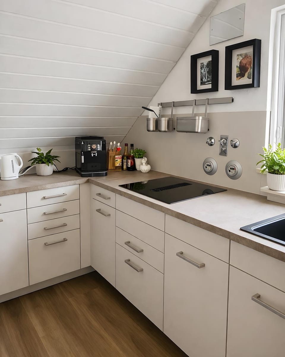 Kitchen or kitchenette, Living room