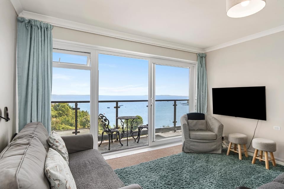 Living room, Seating area, Sea view