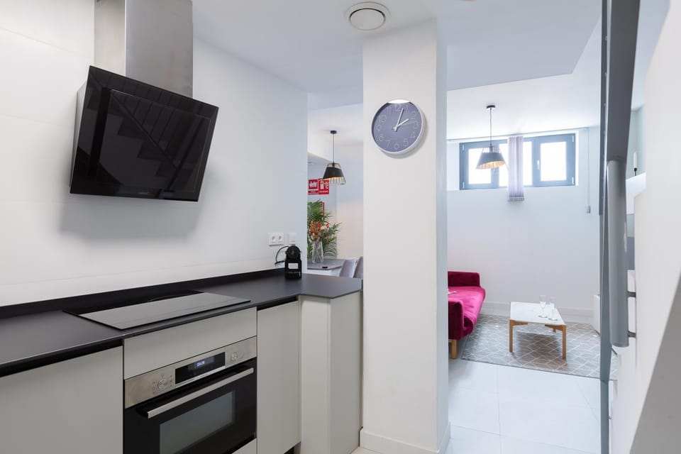 Living room, Communal kitchen