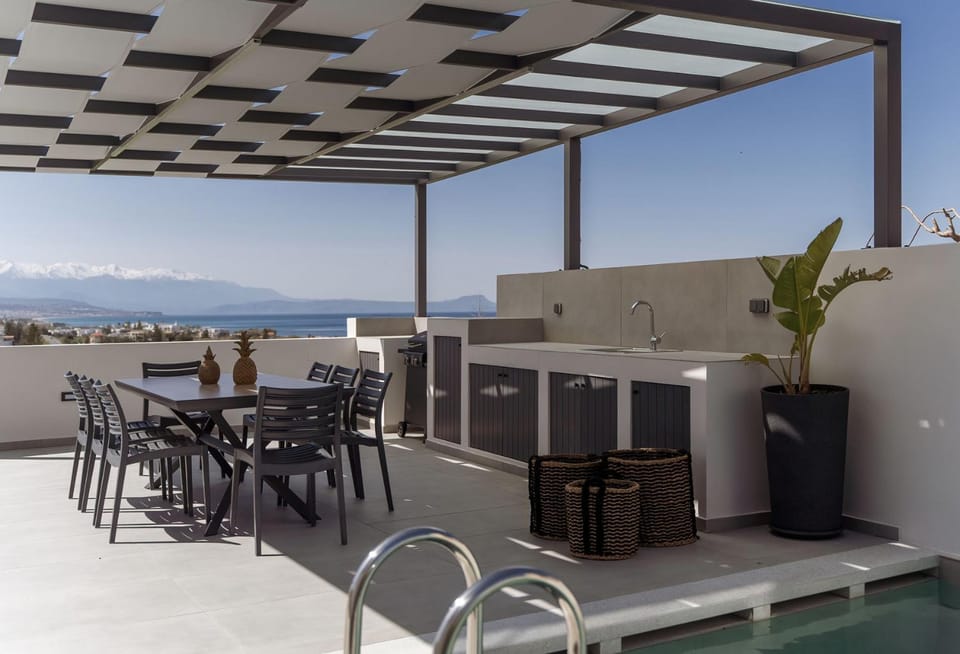 View (from property/room), Mountain view, Pool view, Sea view, Swimming pool