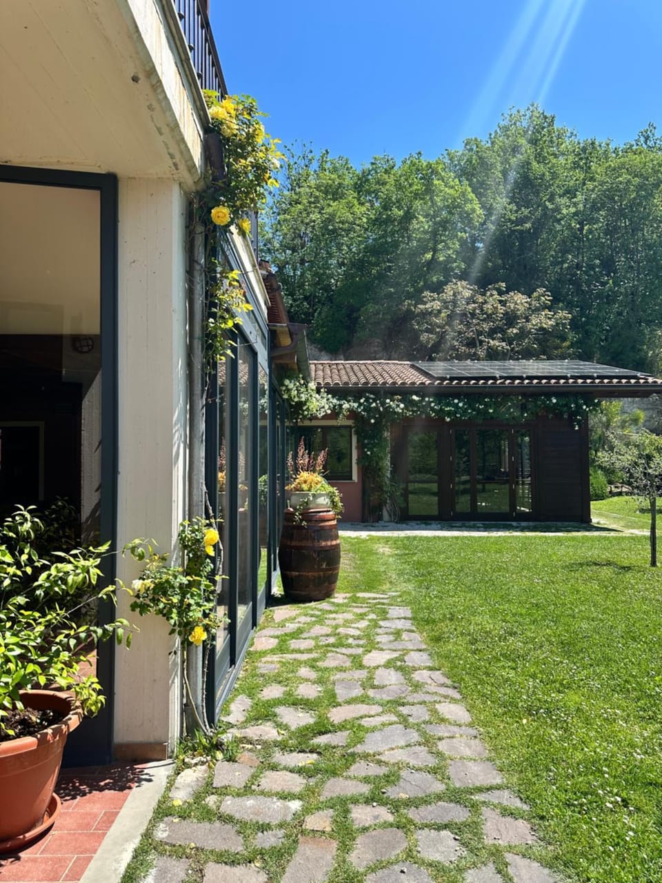 Property building, Garden view