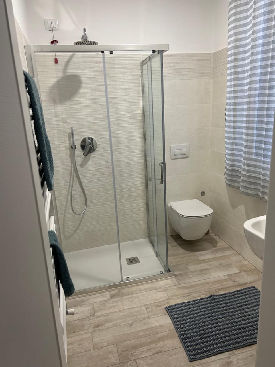Shower, Toilet, Bathroom, towels