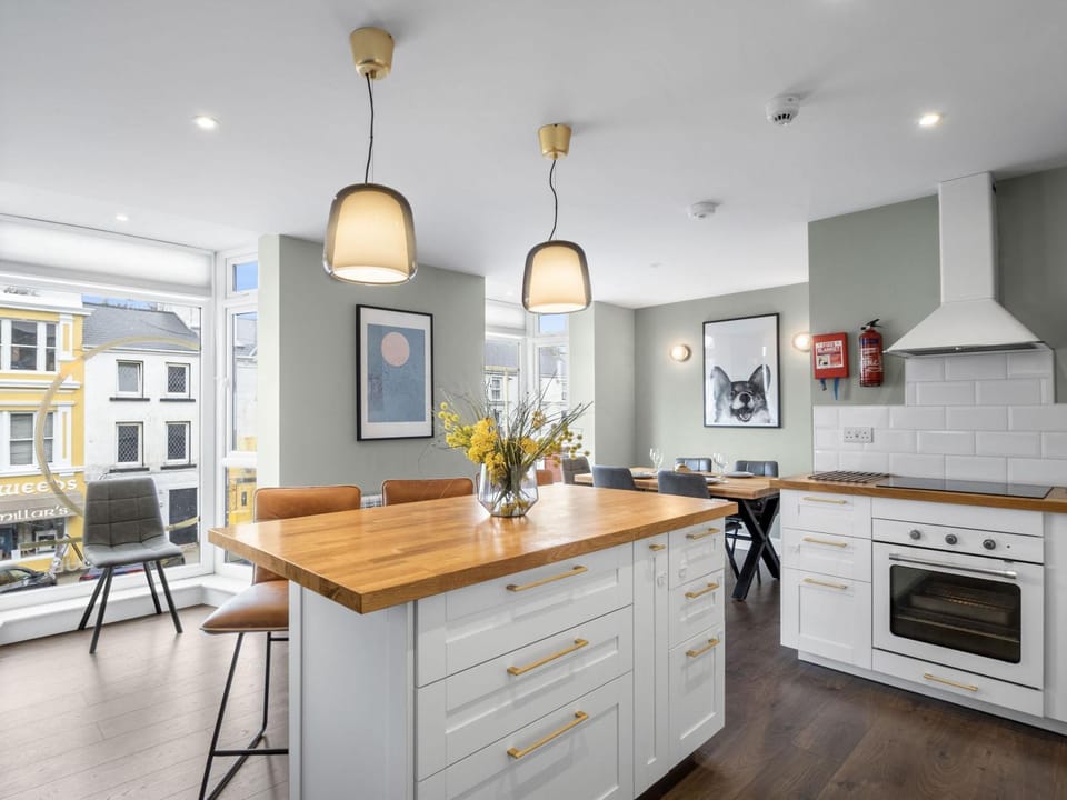 Kitchen or kitchenette, Dining area, dishwasher, oven, stove