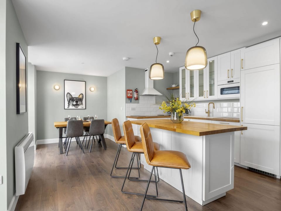 Kitchen or kitchenette, Seating area, Dining area, dishwasher, oven, stove