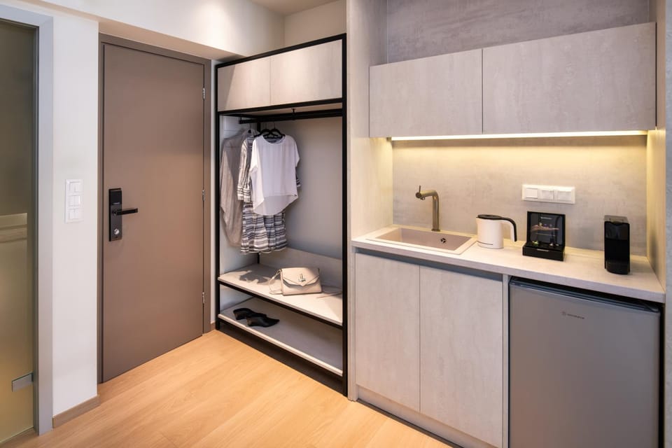 Kitchen or kitchenette, wardrobe