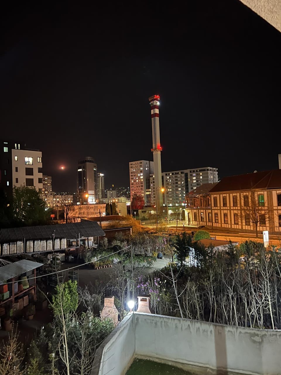 Night, City view, Location