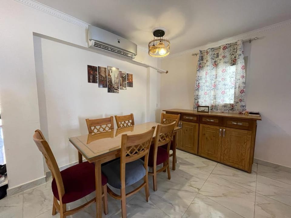 Dining area, air conditioner