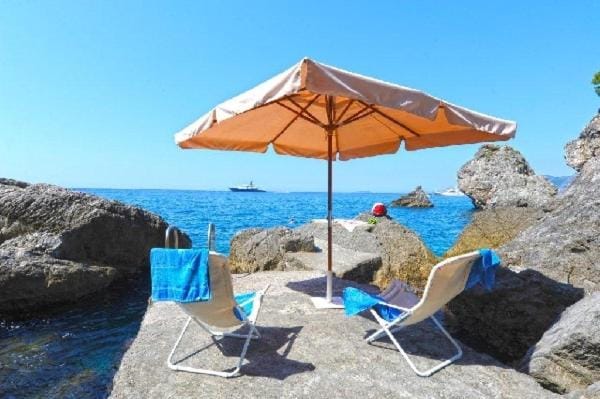 Natural landscape, Beach, Sea view, sunbed