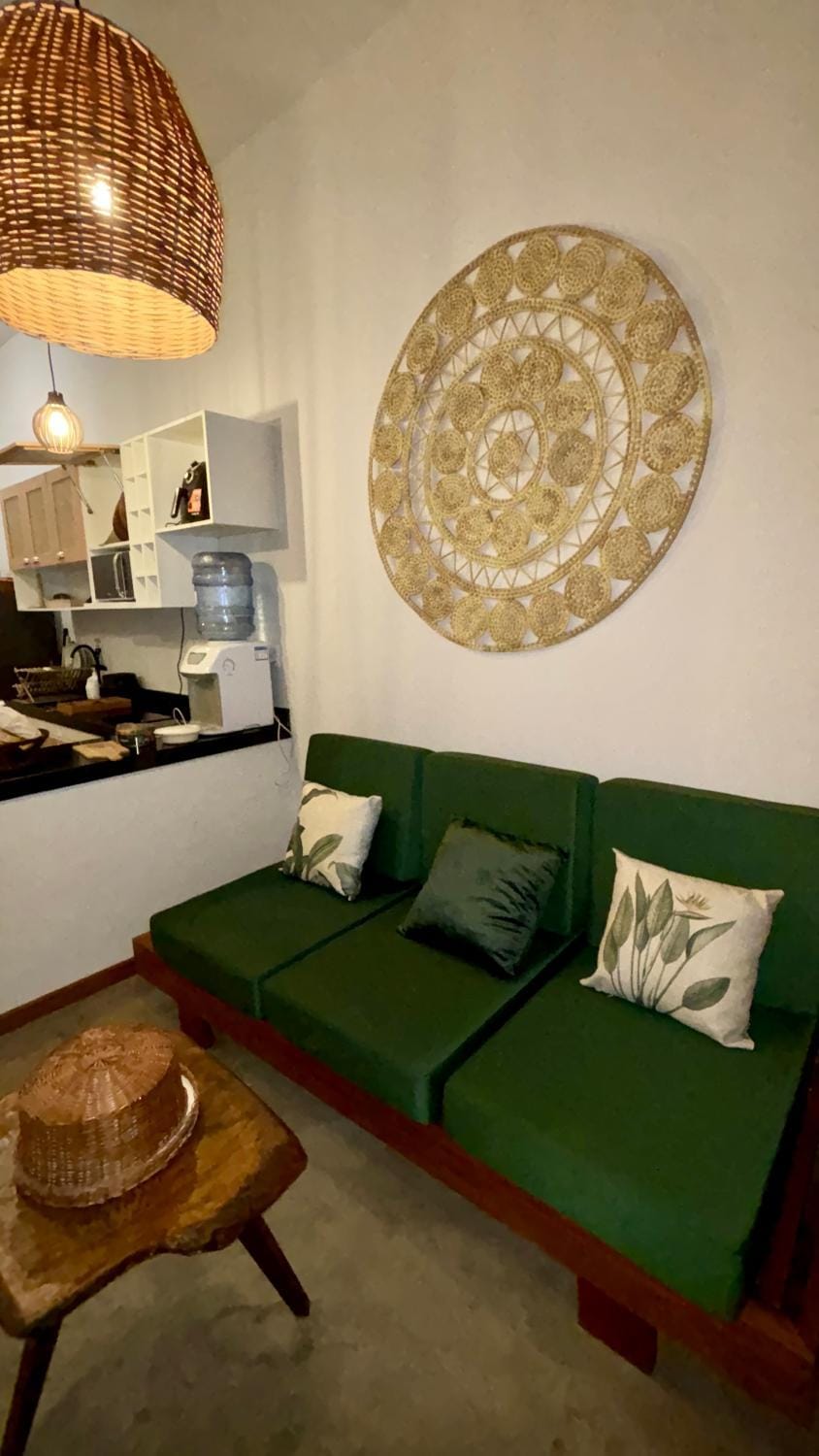 Kitchen or kitchenette, Living room, Seating area