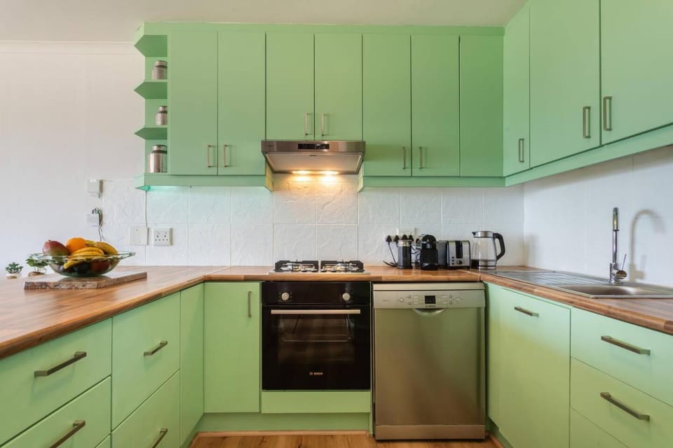 Coffee/tea facilities, Kitchen or kitchenette, Photo of the whole room, minibar, stove, toaster