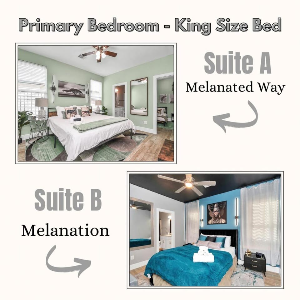 Bed, Bathroom, Photo of the whole room, Decorative detail, Bedroom, towels, air conditioner