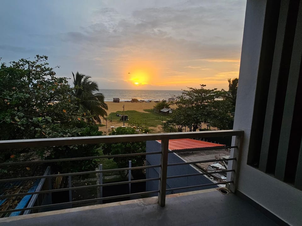 Balcony/Terrace, Beach, Garden view, Sea view, Sunset