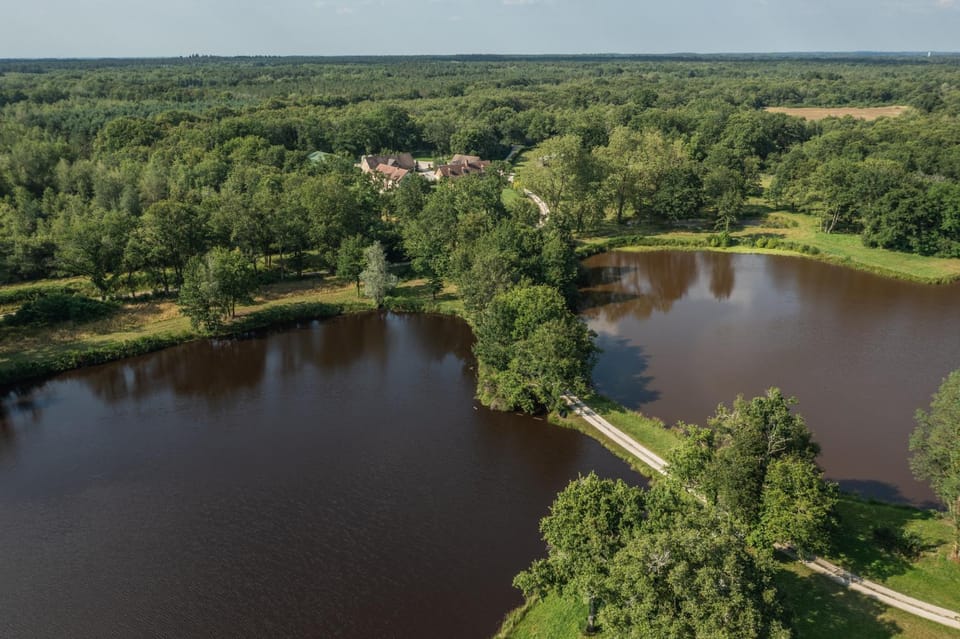 Nearby landmark, Natural landscape, Bird's eye view, Lake view