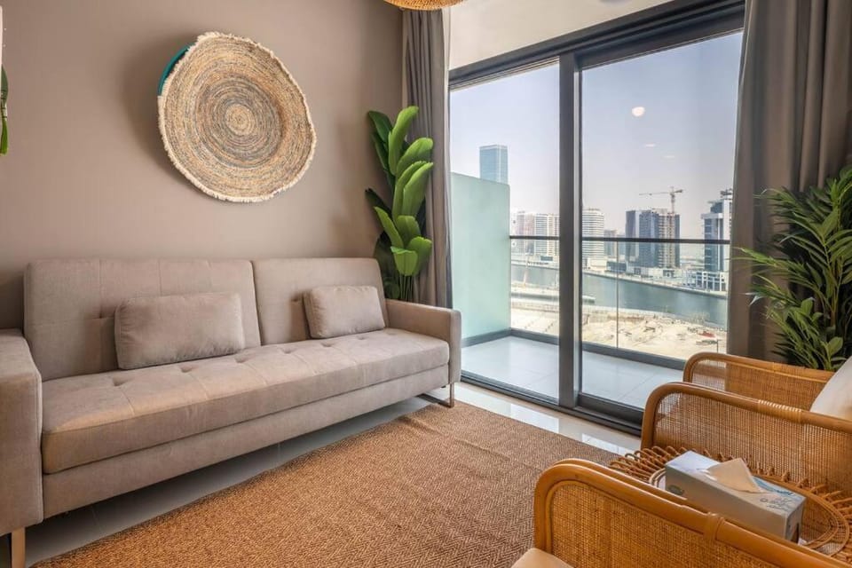 View (from property/room), Balcony/Terrace, Living room, City view