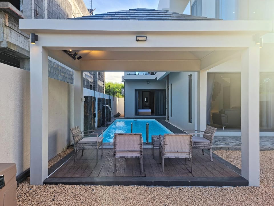 Patio, Day, Pool view, Swimming pool