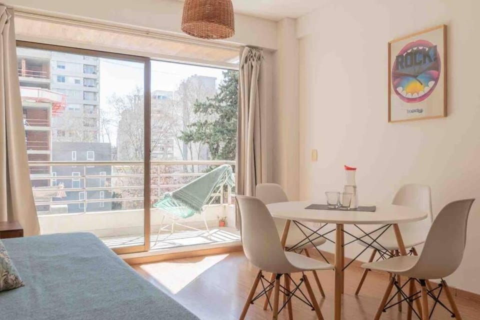 Bed, Balcony/Terrace, Living room, Seating area, Dining area