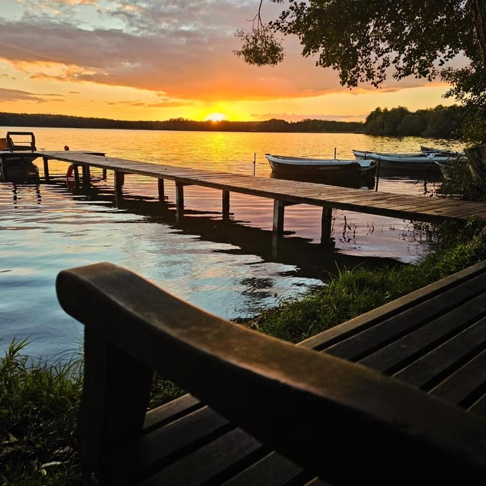 Nearby landmark, Lake view, Sunset