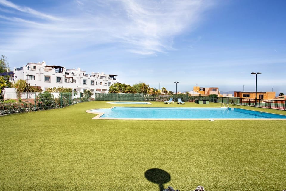 Property building, Living room, Swimming pool
