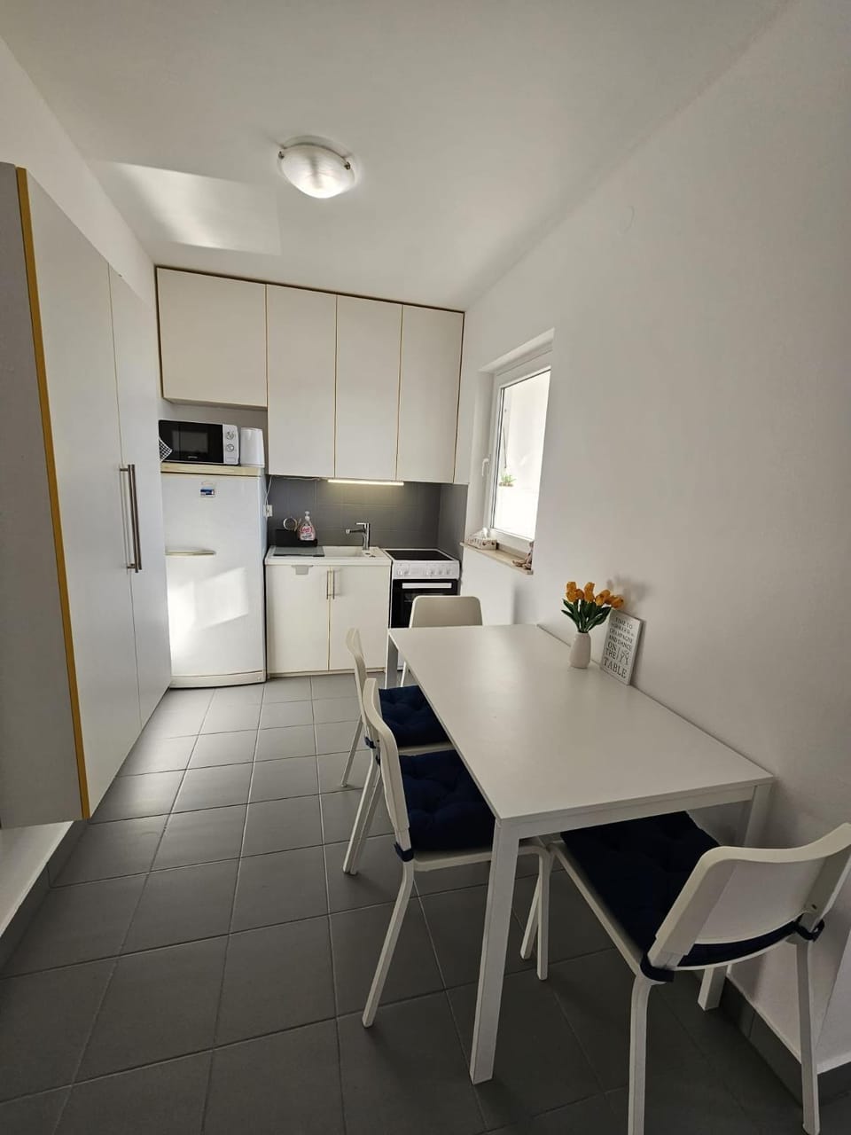 Kitchen or kitchenette, Dining area, minibar, pet friendly, stove