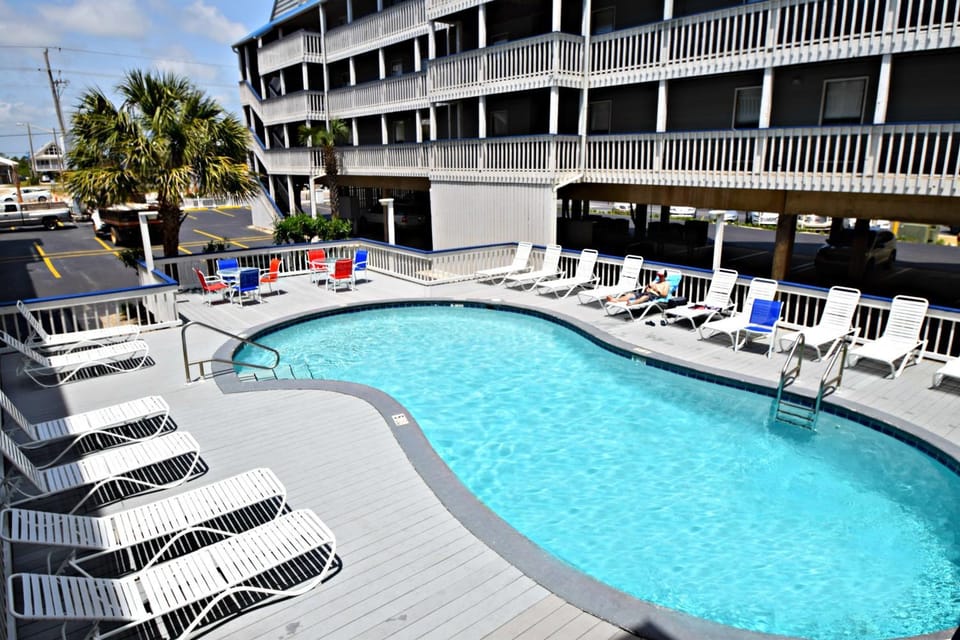 Property building, Day, View (from property/room), Swimming pool, sunbed