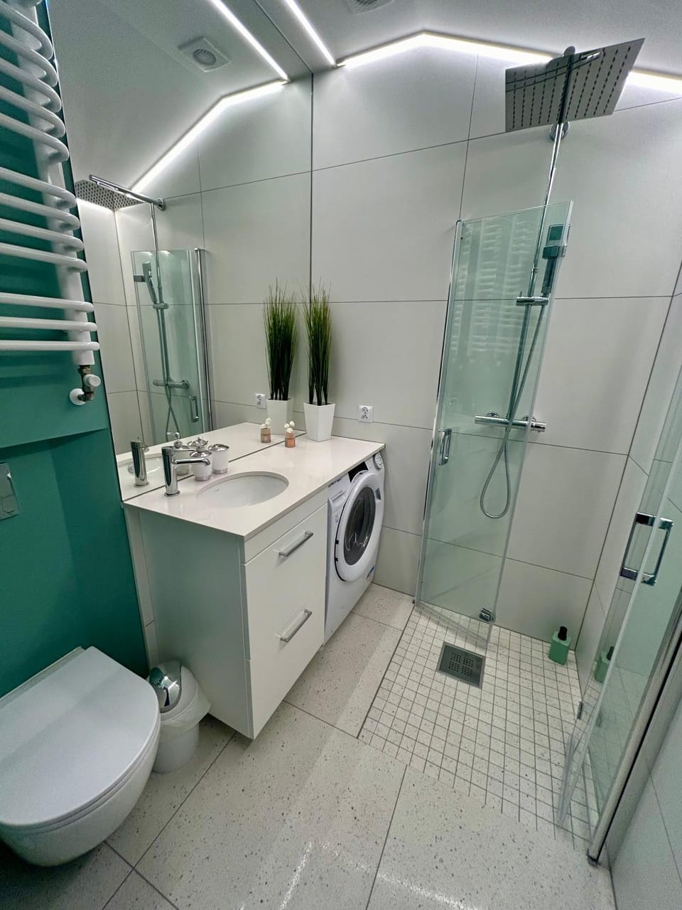 Toilet, Bathroom, washing machine, dryer