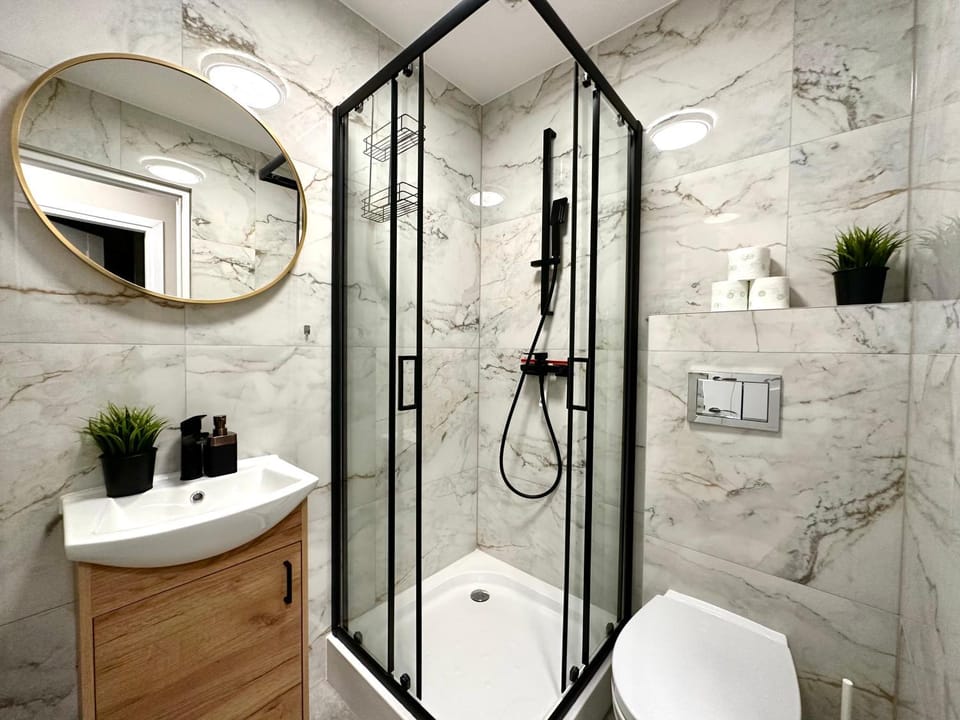 Shower, Toilet, Bathroom, towels