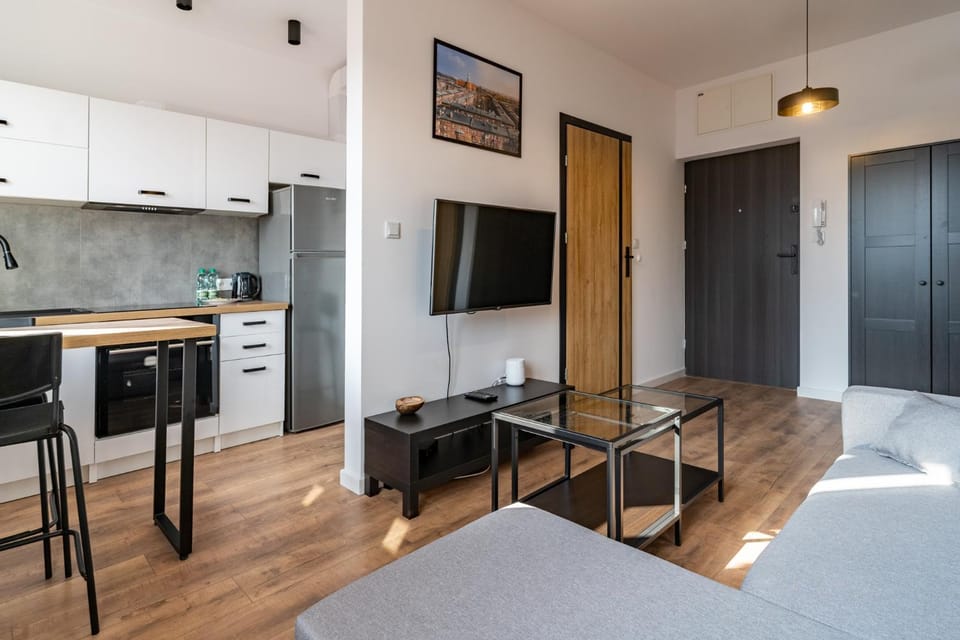 Communal lounge/ TV room, Bed, TV and multimedia, Kitchen or kitchenette, Living room, Photo of the whole room, Seating area, Dining area, Evening entertainment, Bedroom, wardrobe