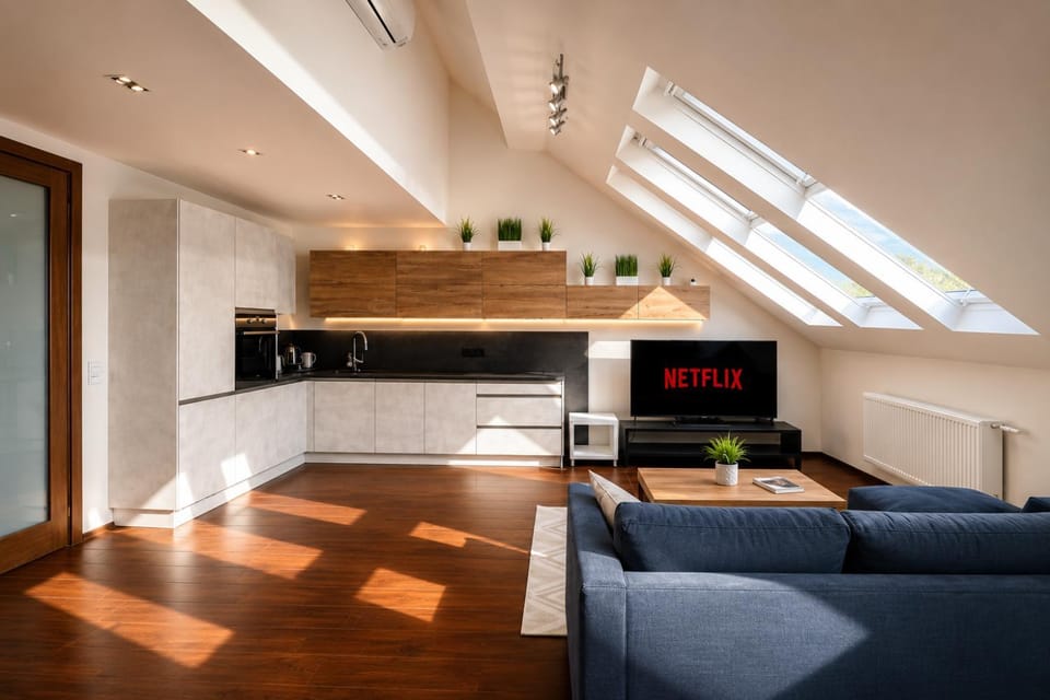 TV and multimedia, Living room, Seating area, dishwasher, internet, microwave, oven, pet friendly, safe, stove, toaster, kitchen, air conditioner