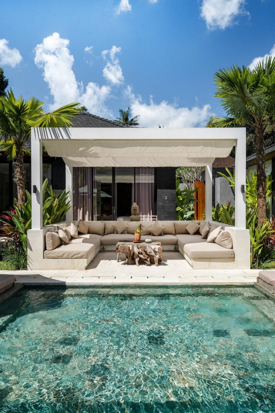 Property building, Day, Seating area, Pool view, Swimming pool