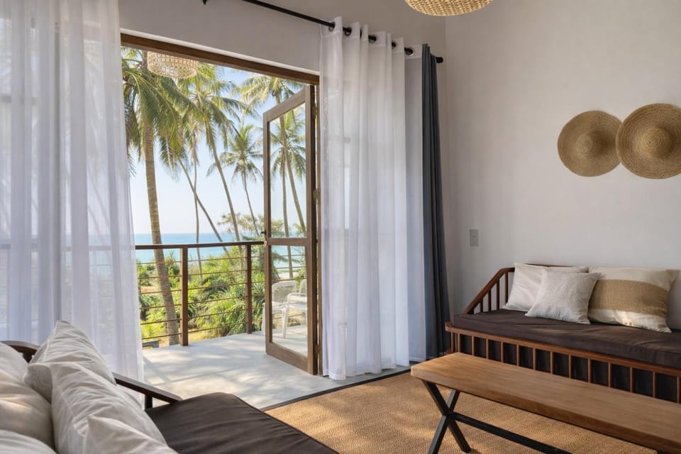 View (from property/room), Living room, Sea view