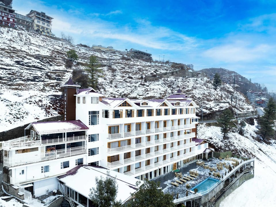 Property building, Winter, Mountain view