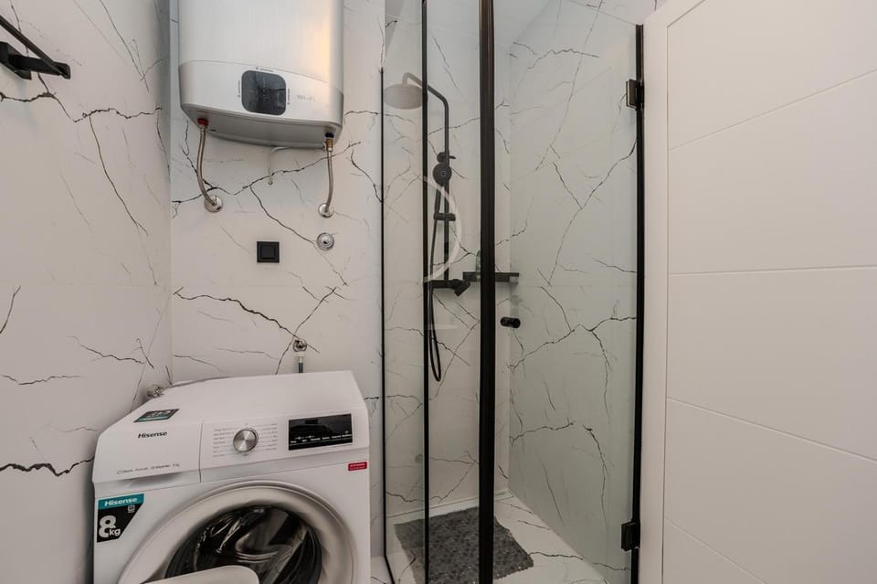 Shower, Bathroom, washing machine