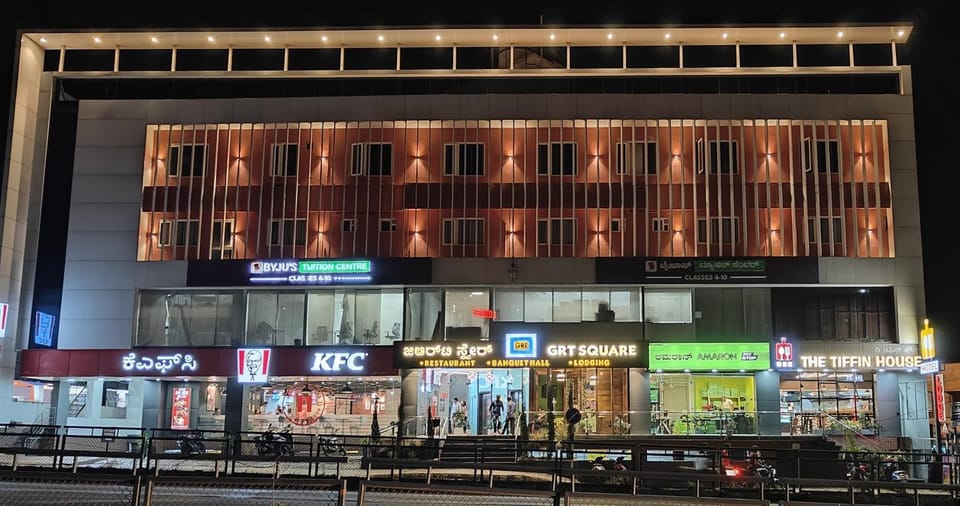 Property building, Night, Quiet street view