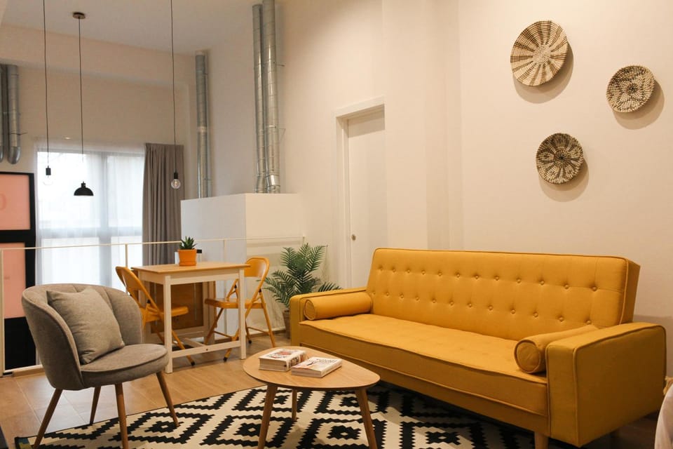 Kitchen or kitchenette, Living room, Dining area