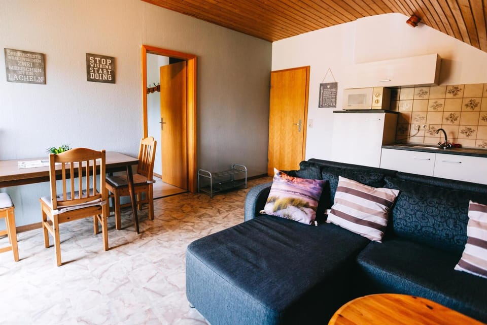 Kitchen or kitchenette, Living room, Seating area