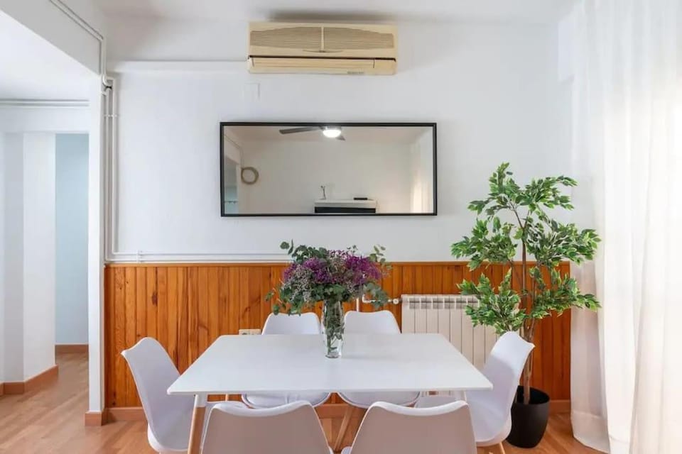 Dining area, air conditioner