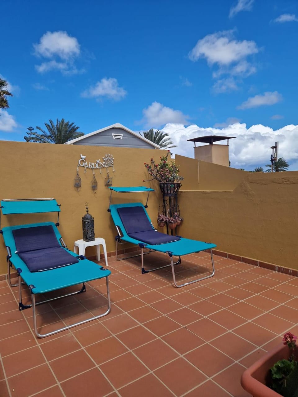 Solarium, Balcony/Terrace, Garden view, sunbed