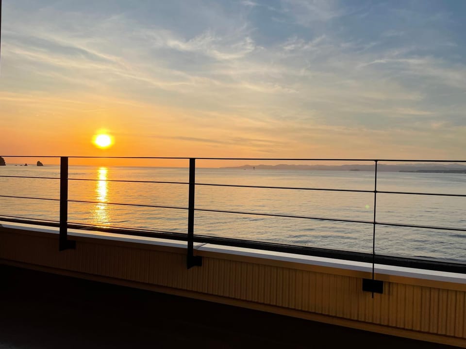 View (from property/room), Balcony/Terrace, Sea view, Sunset
