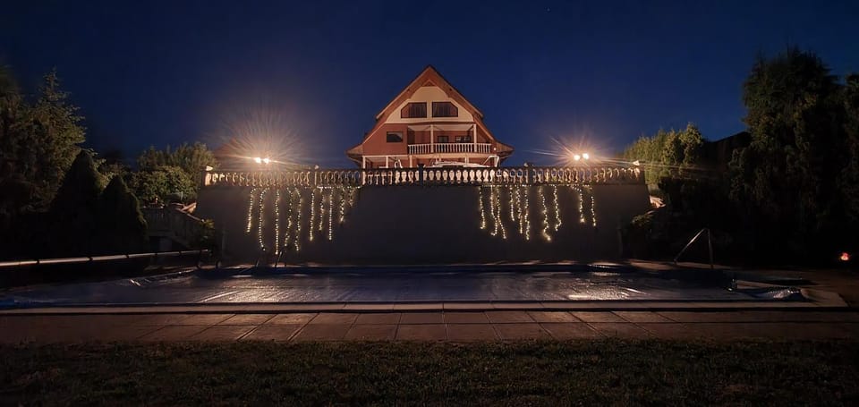 Property building, Night, Pool view, Swimming pool, Swimming pool