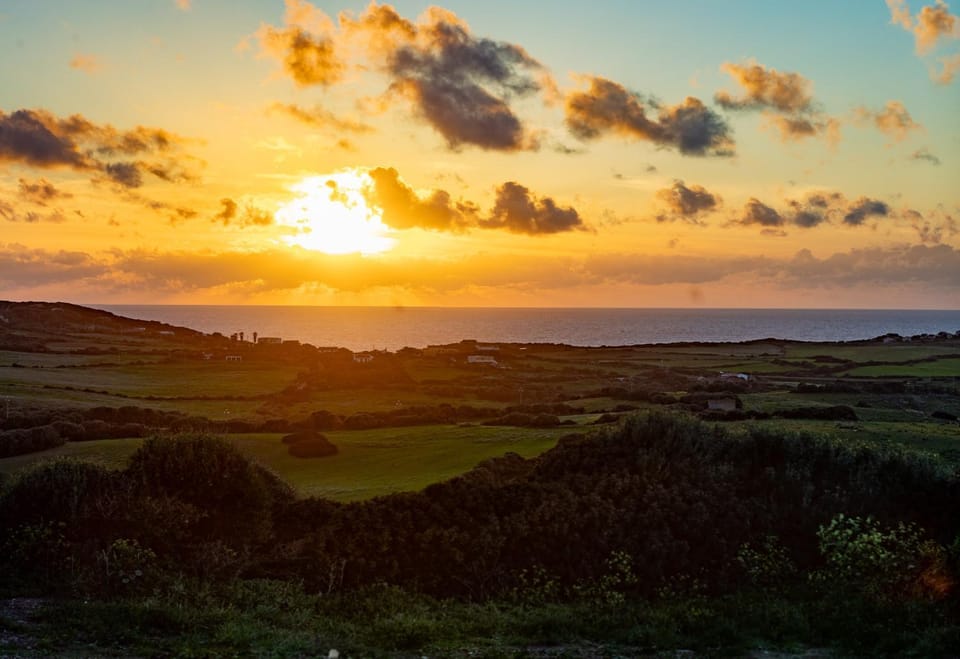 Natural landscape, Sea view, Sunset