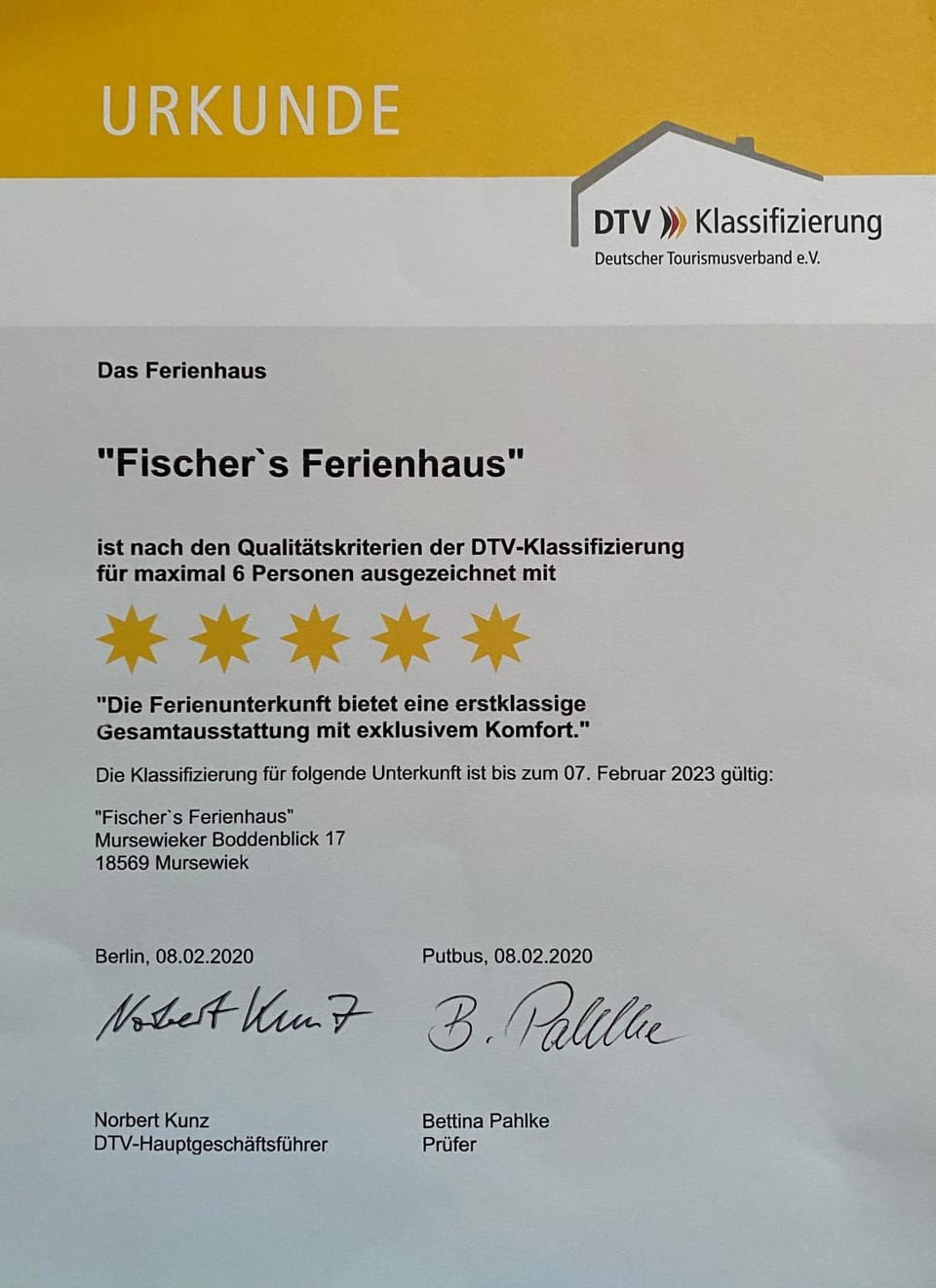 Certificate/Award