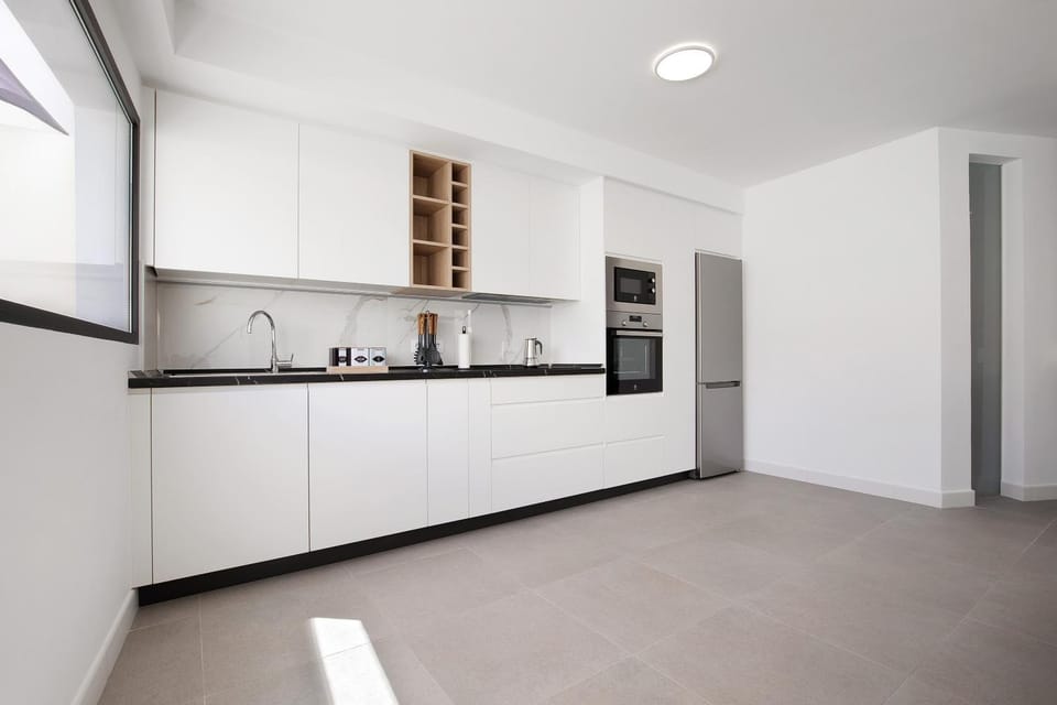 Kitchen or kitchenette, Living room