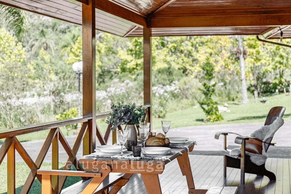 Villa of the Plane Trees in Rancho Queimado House in State of Santa Catarina