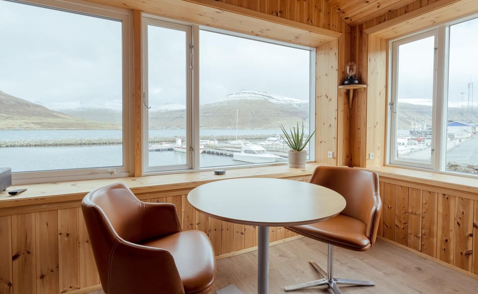 Natural landscape, Living room, Seating area, Mountain view, Sea view