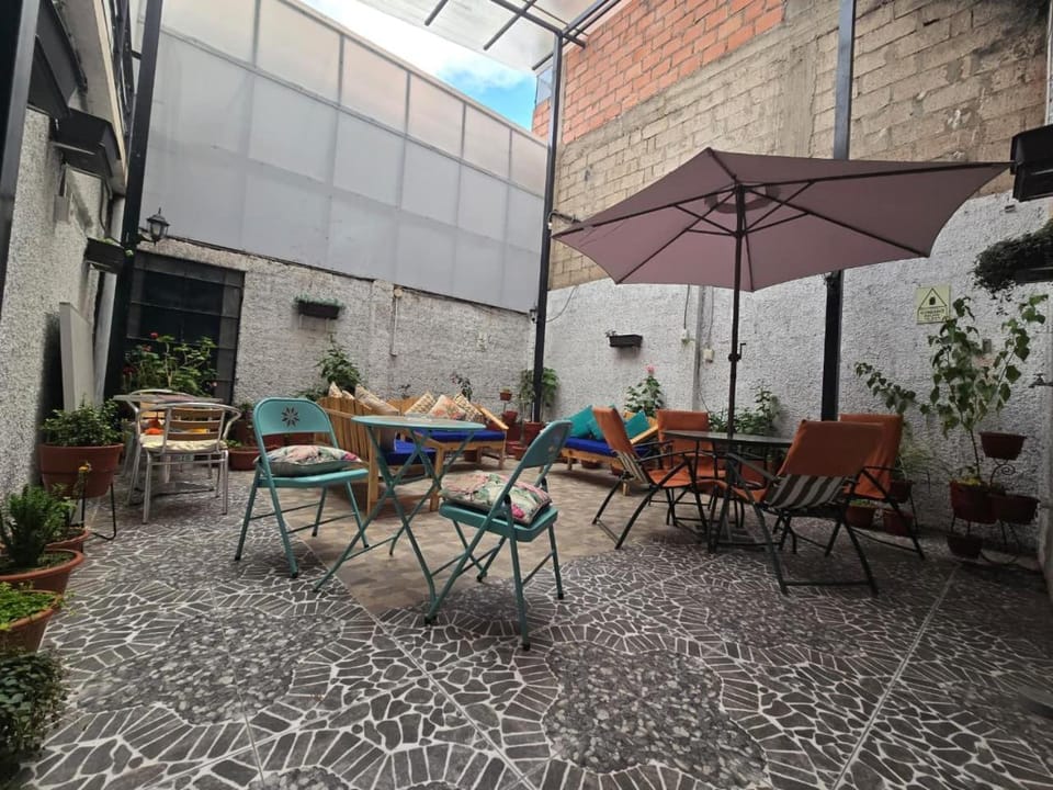 Patio, Natural landscape, Inner courtyard view